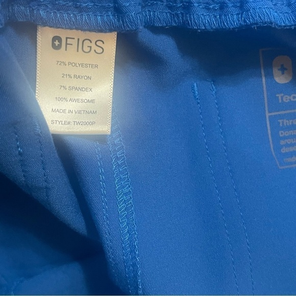 Figs royal blue Yola skinny scrub pants size XL - Picture 13 of 13